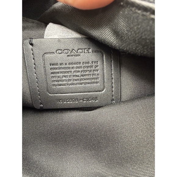 Coach Ellie File Bag Pebbled Leather Crossbody Gold Black C1648 NWT - Picture 9 of 9